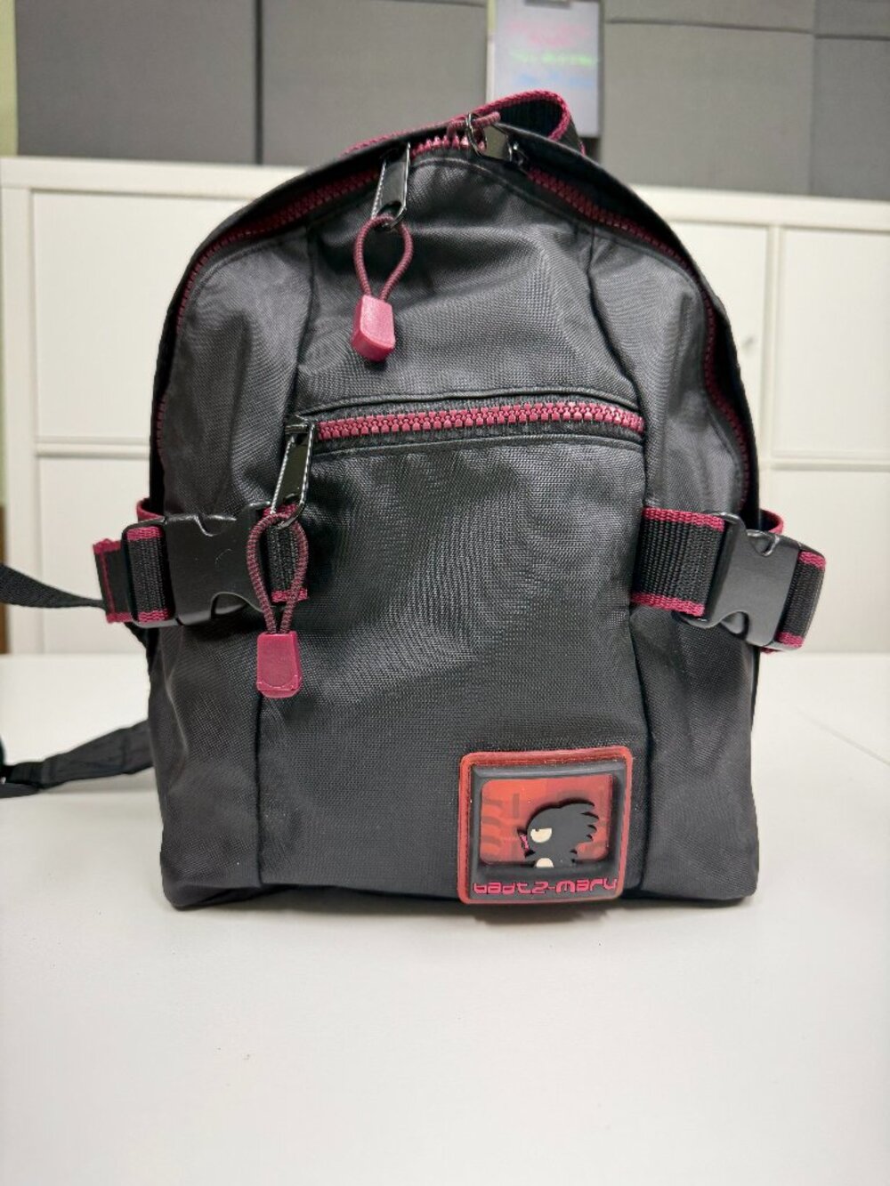 Vintage 2002 Sanrio Badtz-Maru Mini Backpack | Near Mint Y2K Techwear Daypack